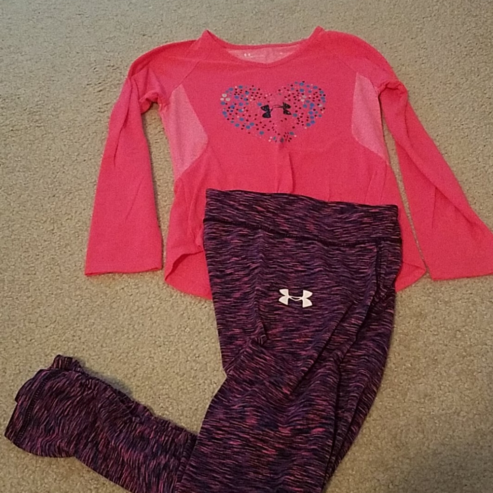 Size 6 girls Under Armour outfit bundle